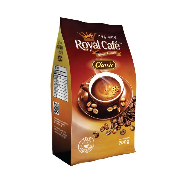 Royal Cafe Classic Coffee 200g | Premium Instant Coffee | Rich Aroma & Strong Taste